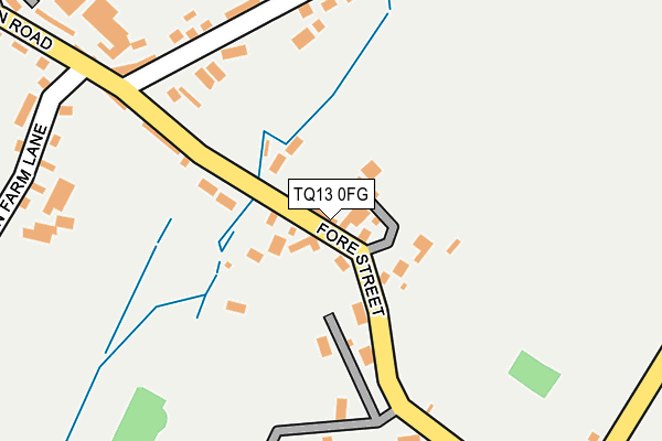 TQ13 0FG map - OS OpenMap – Local (Ordnance Survey)
