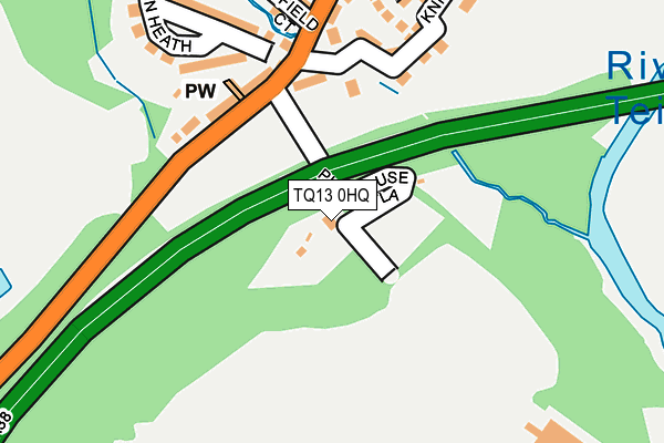 TQ13 0HQ map - OS OpenMap – Local (Ordnance Survey)