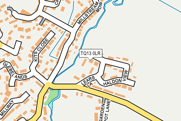 TQ13 0LR map - OS OpenMap – Local (Ordnance Survey)