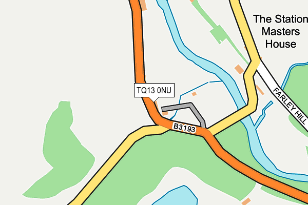 TQ13 0NU map - OS OpenMap – Local (Ordnance Survey)
