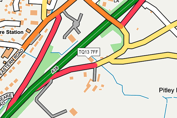 TQ13 7FF map - OS OpenMap – Local (Ordnance Survey)
