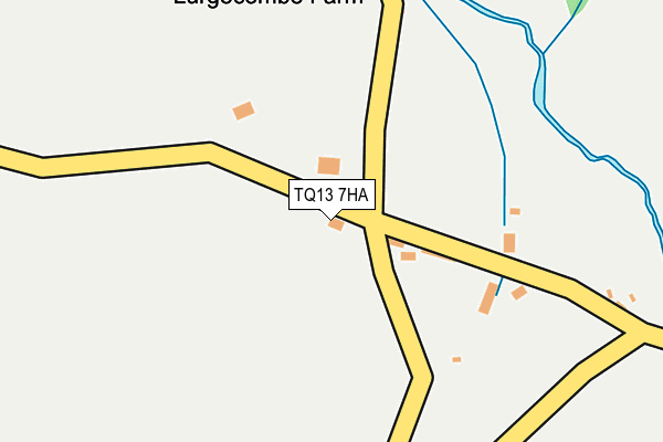 TQ13 7HA map - OS OpenMap – Local (Ordnance Survey)