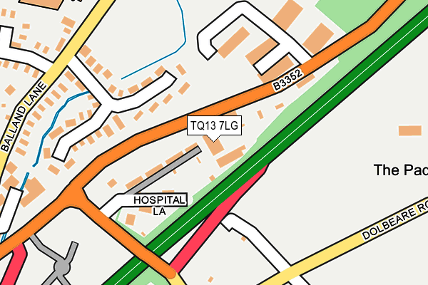 TQ13 7LG map - OS OpenMap – Local (Ordnance Survey)