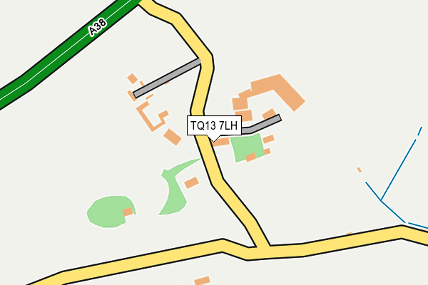 TQ13 7LH map - OS OpenMap – Local (Ordnance Survey)