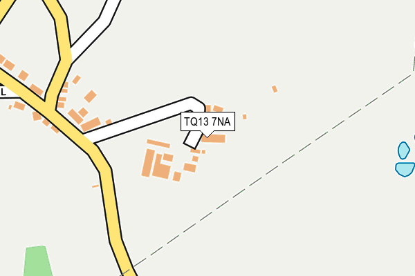 TQ13 7NA map - OS OpenMap – Local (Ordnance Survey)