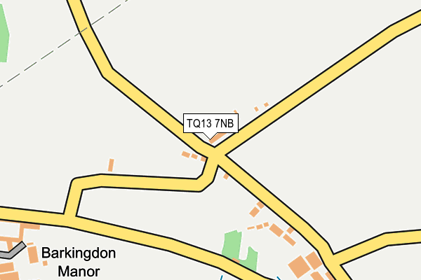 TQ13 7NB map - OS OpenMap – Local (Ordnance Survey)