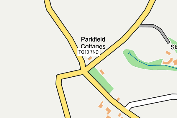 TQ13 7ND map - OS OpenMap – Local (Ordnance Survey)
