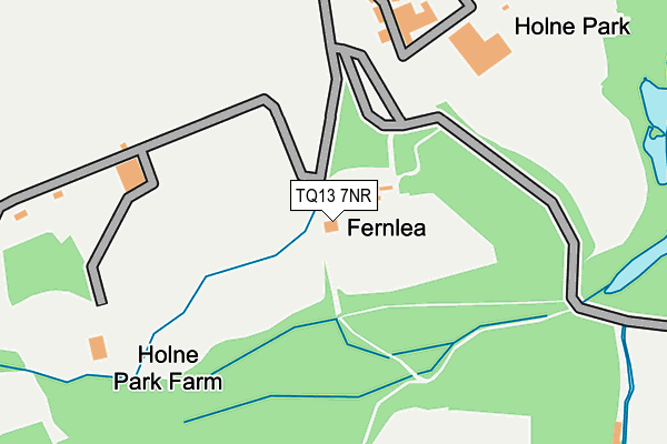 TQ13 7NR map - OS OpenMap – Local (Ordnance Survey)