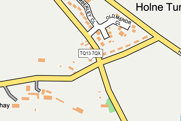 TQ13 7QX map - OS OpenMap – Local (Ordnance Survey)