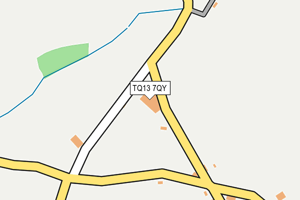 TQ13 7QY map - OS OpenMap – Local (Ordnance Survey)