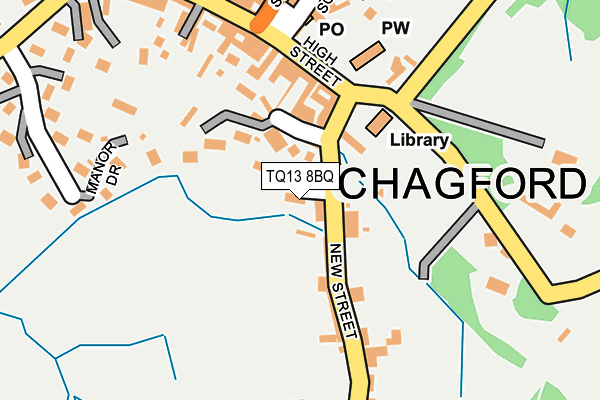TQ13 8BQ map - OS OpenMap – Local (Ordnance Survey)
