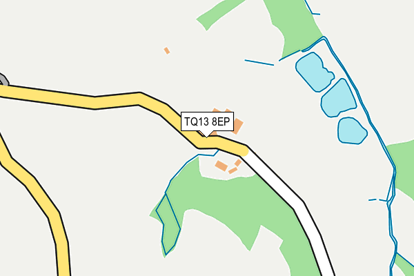 TQ13 8EP map - OS OpenMap – Local (Ordnance Survey)