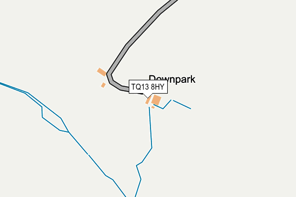 TQ13 8HY map - OS OpenMap – Local (Ordnance Survey)