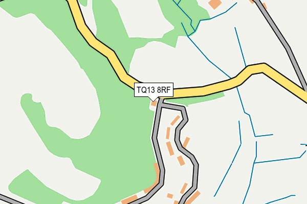 TQ13 8RF map - OS OpenMap – Local (Ordnance Survey)