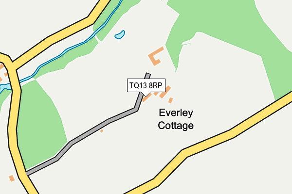 TQ13 8RP map - OS OpenMap – Local (Ordnance Survey)