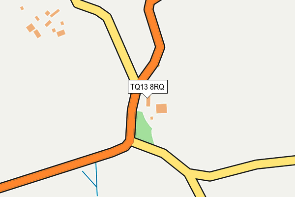TQ13 8RQ map - OS OpenMap – Local (Ordnance Survey)