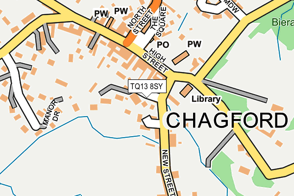 TQ13 8SY map - OS OpenMap – Local (Ordnance Survey)