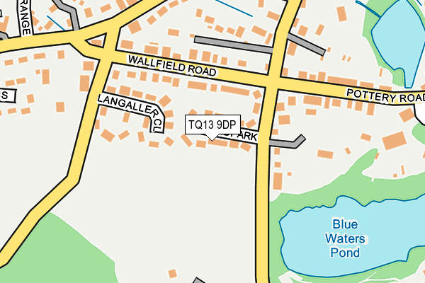 TQ13 9DP map - OS OpenMap – Local (Ordnance Survey)