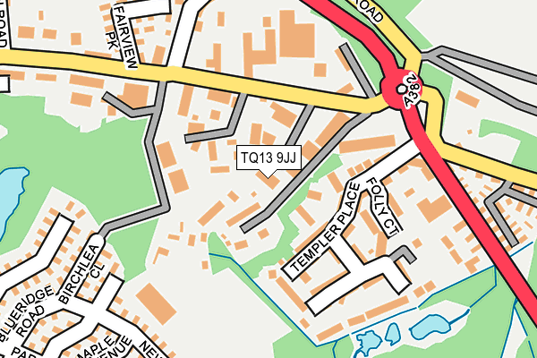 TQ13 9JJ map - OS OpenMap – Local (Ordnance Survey)