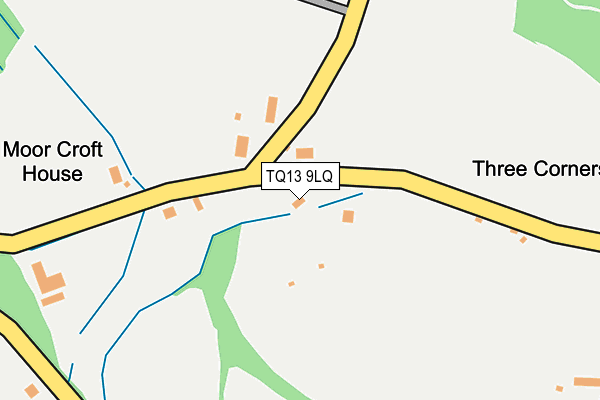 TQ13 9LQ map - OS OpenMap – Local (Ordnance Survey)