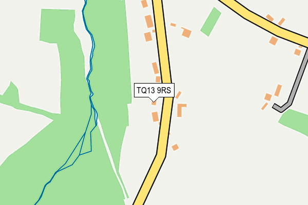 TQ13 9RS map - OS OpenMap – Local (Ordnance Survey)