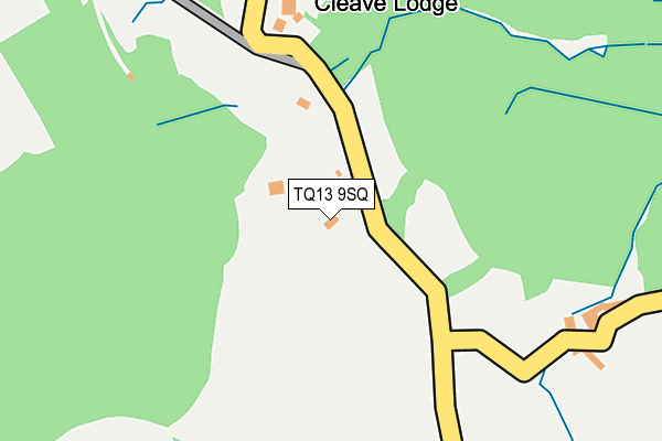 TQ13 9SQ map - OS OpenMap – Local (Ordnance Survey)