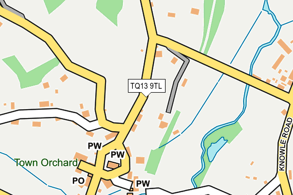 TQ13 9TL map - OS OpenMap – Local (Ordnance Survey)