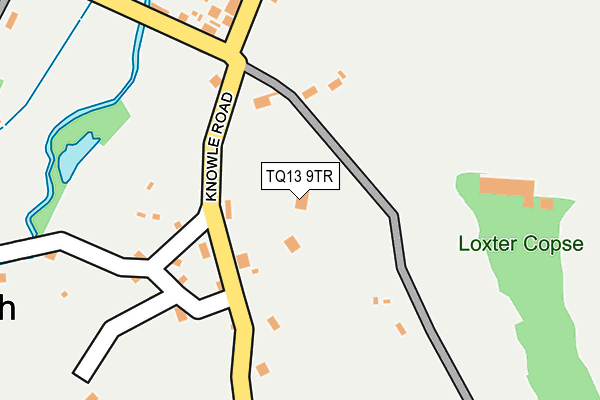 TQ13 9TR map - OS OpenMap – Local (Ordnance Survey)