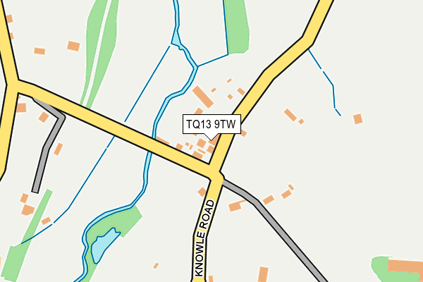 TQ13 9TW map - OS OpenMap – Local (Ordnance Survey)
