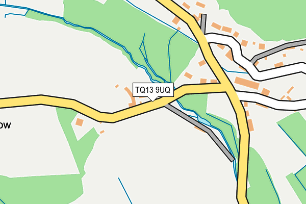 TQ13 9UQ map - OS OpenMap – Local (Ordnance Survey)