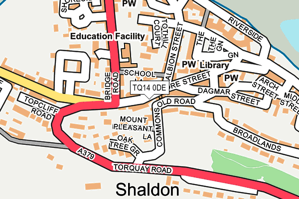 Map of RICHMOND HOUSE MANAGEMENT COMPANY (SHALDON) LIMITED at local scale
