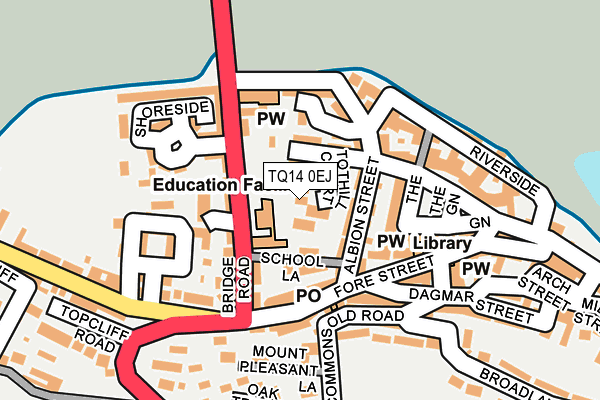 TQ14 0EJ map - OS OpenMap – Local (Ordnance Survey)