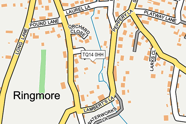 TQ14 0HH map - OS OpenMap – Local (Ordnance Survey)