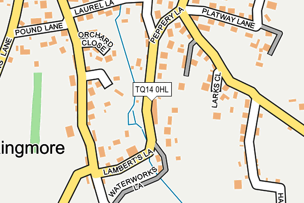 TQ14 0HL map - OS OpenMap – Local (Ordnance Survey)