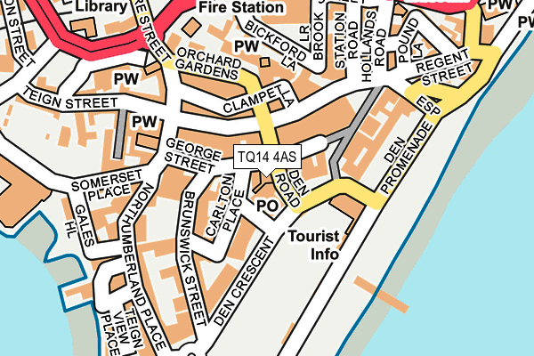 TQ14 4AS map - OS OpenMap – Local (Ordnance Survey)