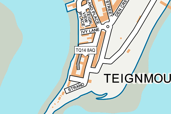 TQ14 8AQ map - OS OpenMap – Local (Ordnance Survey)