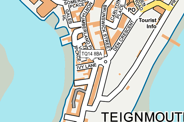 TQ14 8BA map - OS OpenMap – Local (Ordnance Survey)