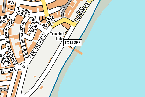 TQ14 8BB map - OS OpenMap – Local (Ordnance Survey)