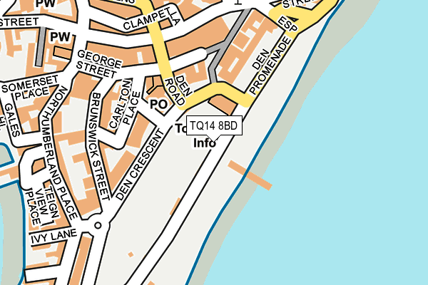 TQ14 8BD map - OS OpenMap – Local (Ordnance Survey)