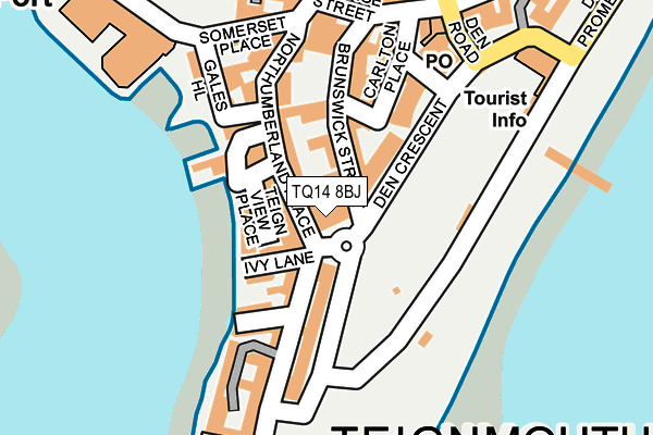 TQ14 8BJ map - OS OpenMap – Local (Ordnance Survey)
