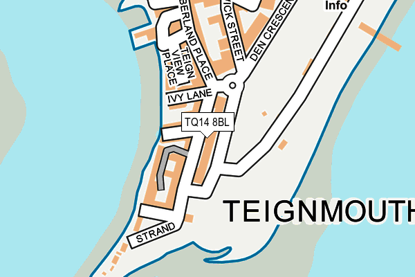 TQ14 8BL map - OS OpenMap – Local (Ordnance Survey)