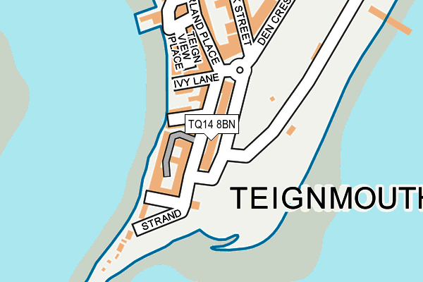 TQ14 8BN map - OS OpenMap – Local (Ordnance Survey)