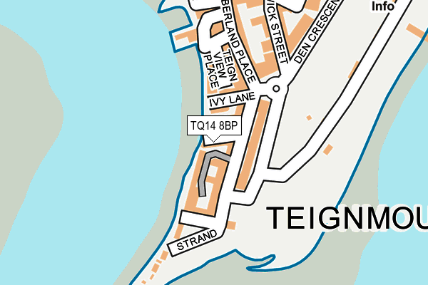 TQ14 8BP map - OS OpenMap – Local (Ordnance Survey)