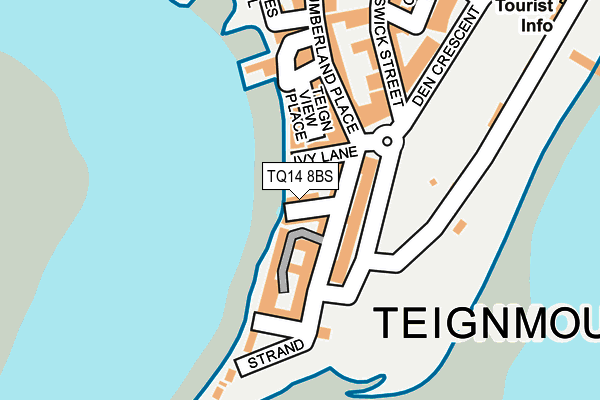TQ14 8BS map - OS OpenMap – Local (Ordnance Survey)