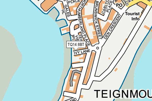 TQ14 8BT map - OS OpenMap – Local (Ordnance Survey)
