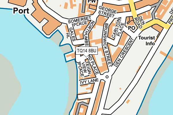 TQ14 8BU map - OS OpenMap – Local (Ordnance Survey)