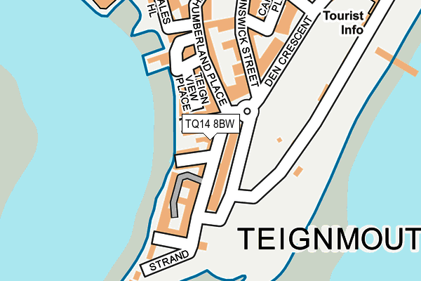 TQ14 8BW map - OS OpenMap – Local (Ordnance Survey)