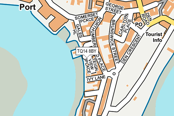 Map of THE SHIP TEIGNMOUTH LTD at local scale