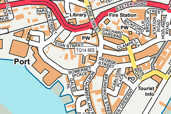 TQ14 8EE map - OS OpenMap – Local (Ordnance Survey)