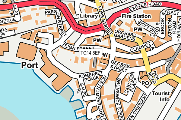 TQ14 8EF map - OS OpenMap – Local (Ordnance Survey)